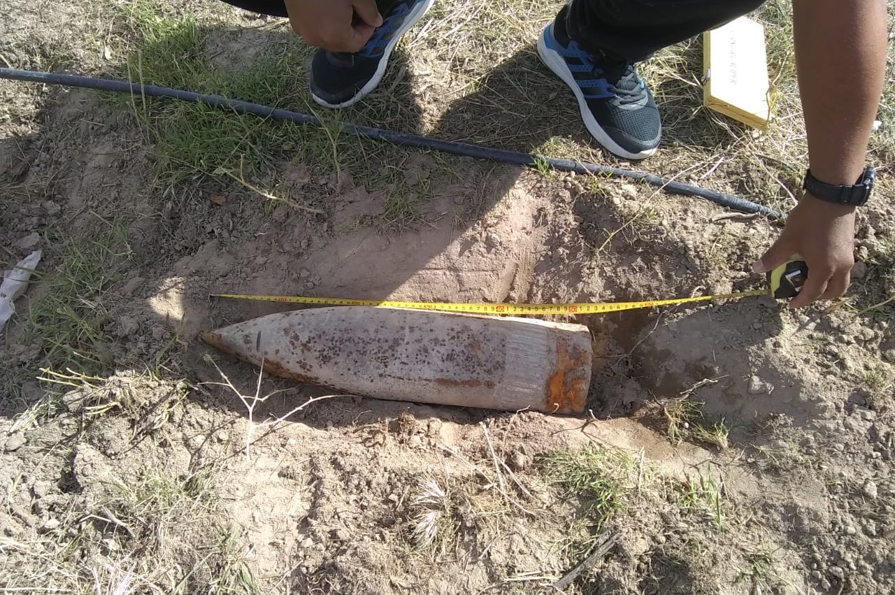 Hallan una peligrosa ojiva en El Doradillo