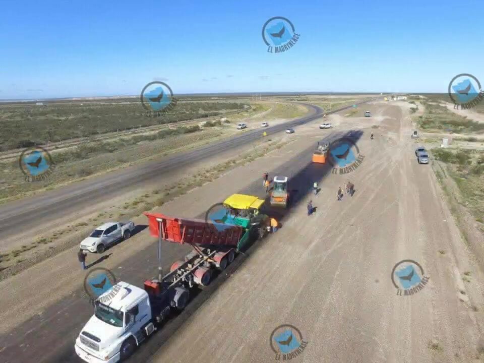 Continúan las tareas de pavimentación en la Ruta Nacional 3