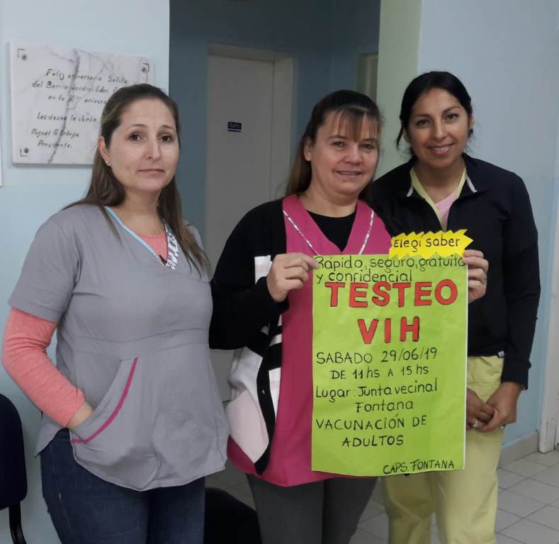 REALIZARÁN UN NUEVO TESTEO DE HIV EN EL BARRIO FONTANA
