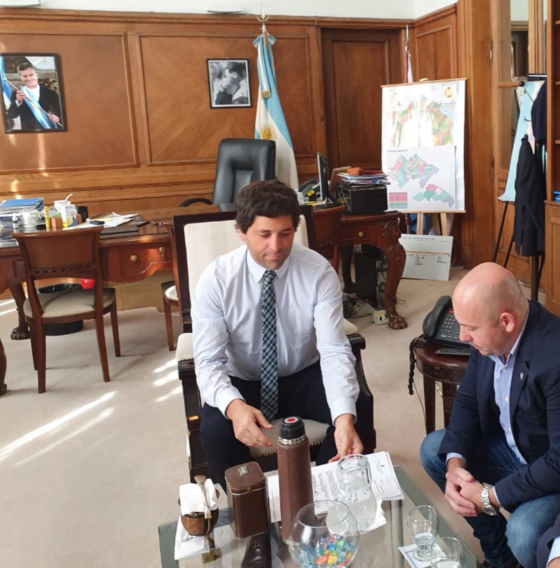 SASTRE CON REPRESENTANTES DEL MINISTERIO DEL INTERIOR