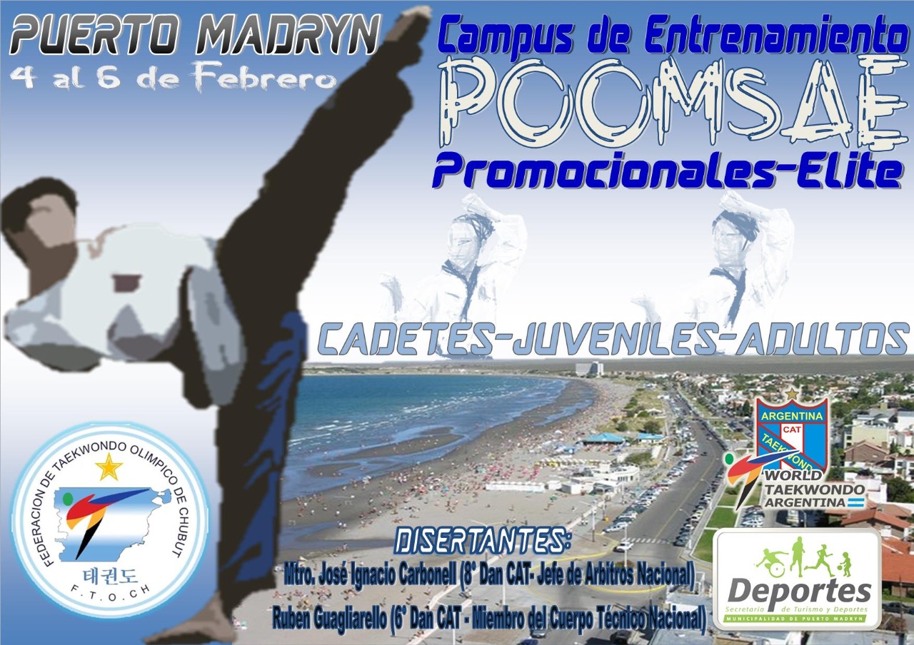 CAMPUS DE TAEKWONDO EN PUERTO MADRYN