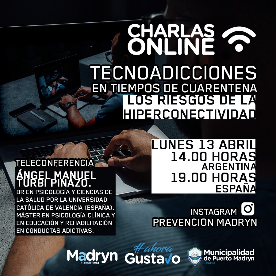 HABRÁ UNA VIDEOCONFERENCIA SOBRE TECNOADICCIONES
