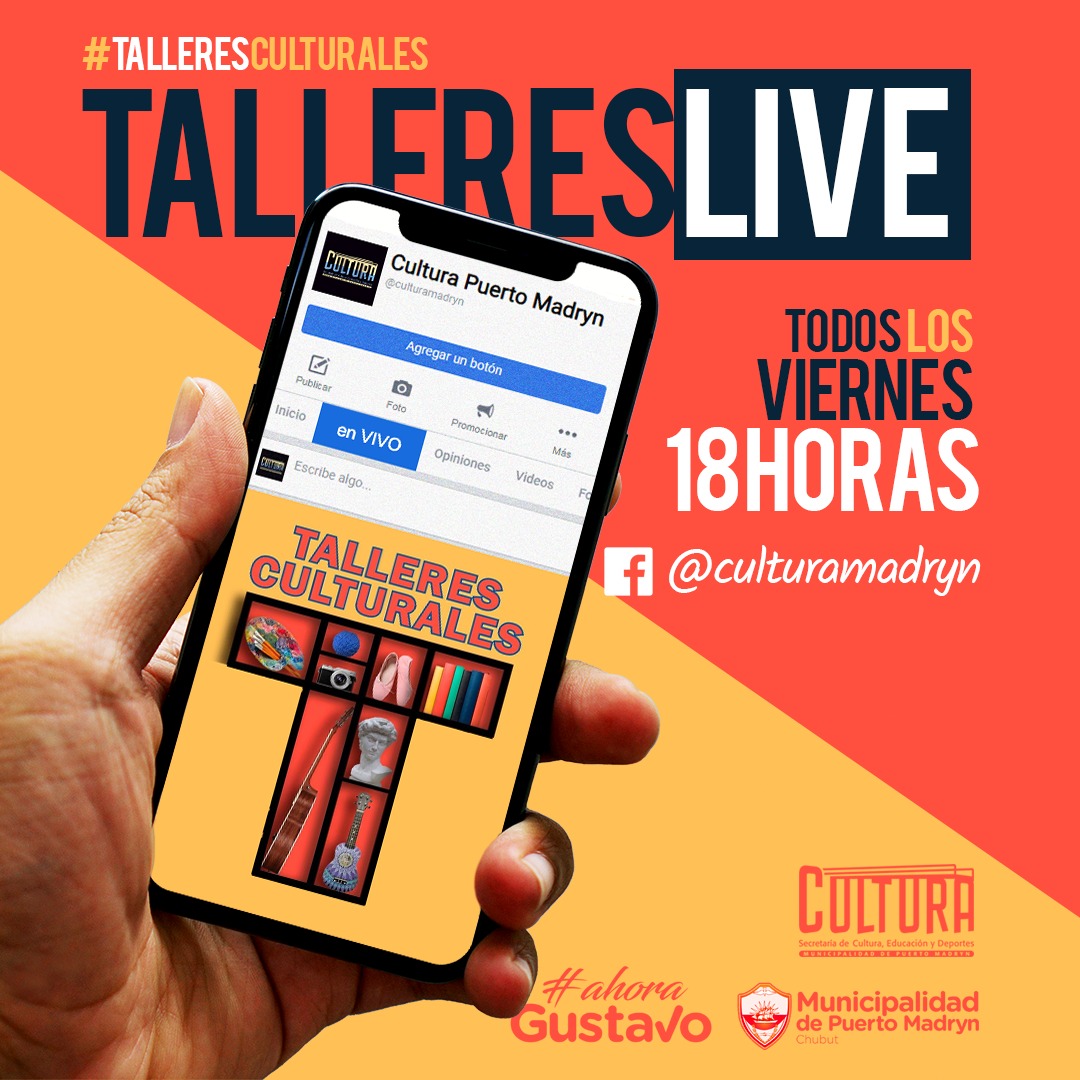 TALLERES CULTURALES EN VIVO DESDE ESTE VIERNES