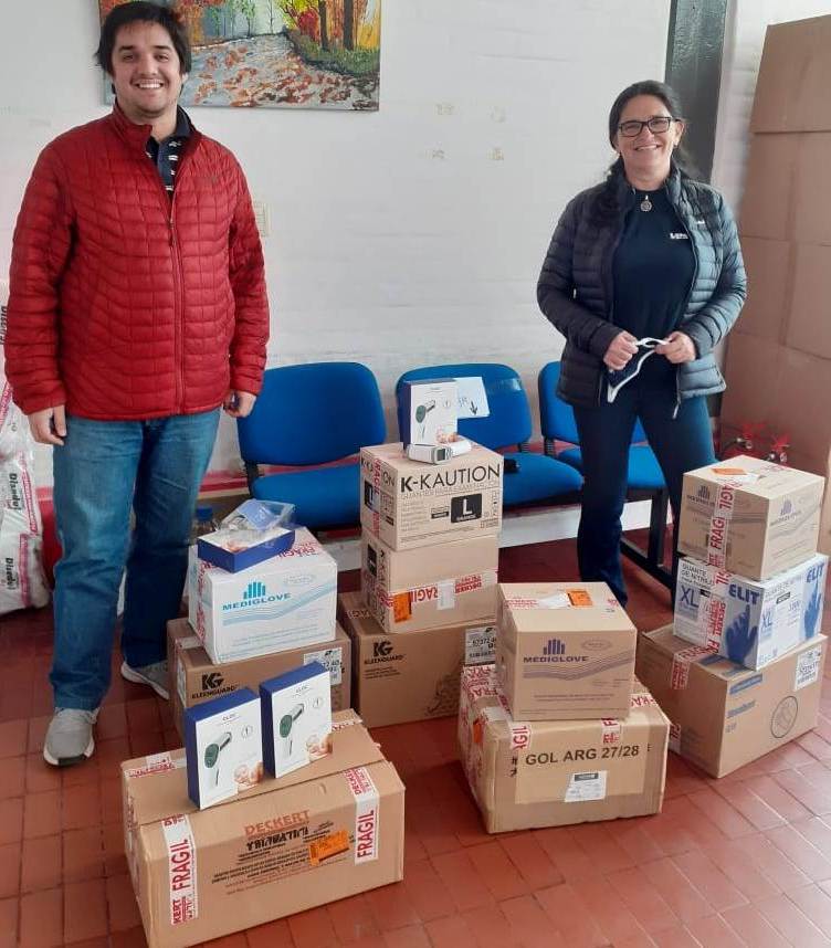 EMPRESA EÓLICA DONÓ INSUMOS AL HOSPITAL DE MADRYN