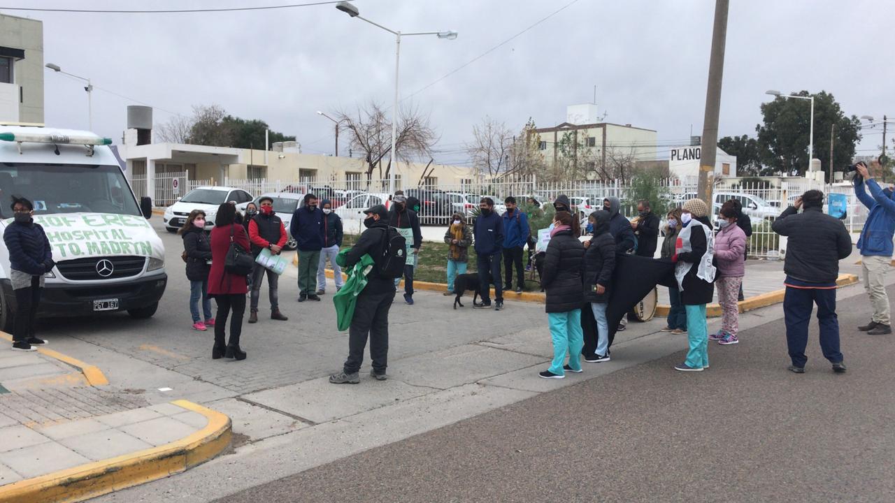 NUEVA PROTESTA DE TRABAJADORES DE LA SALUD