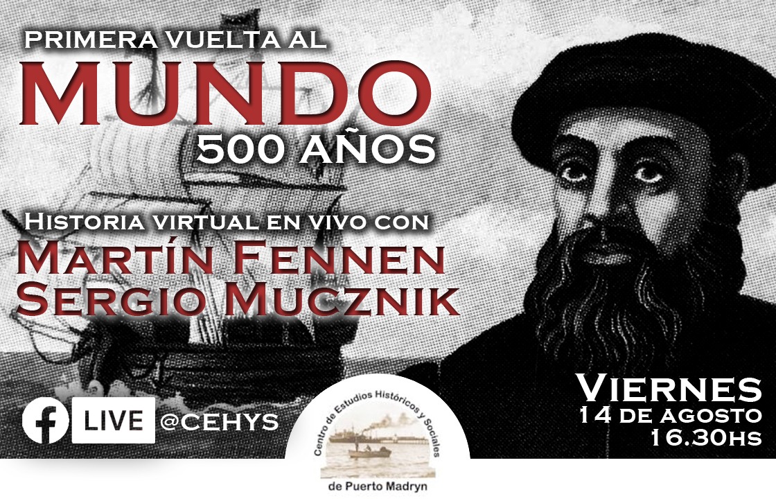 SE VIENE LA CHARLA VIRTUAL POR LOS 500 AÑOS DE LA PRIMERA VUELTA AL MUNDO