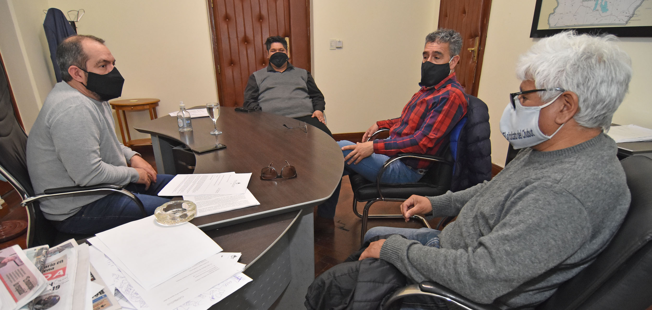 GRAZZINI RECIBIÓ A DIRIGENTES DEL SOYEAP EN CASA DE GOBIERNO