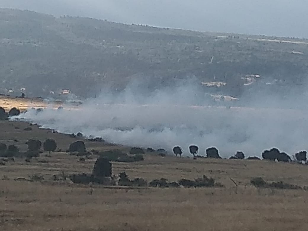 BRIGADISTAS TRABAJAN EN INCENDIO REGISTRADO ENTRE ESQUEL Y TREVELIN