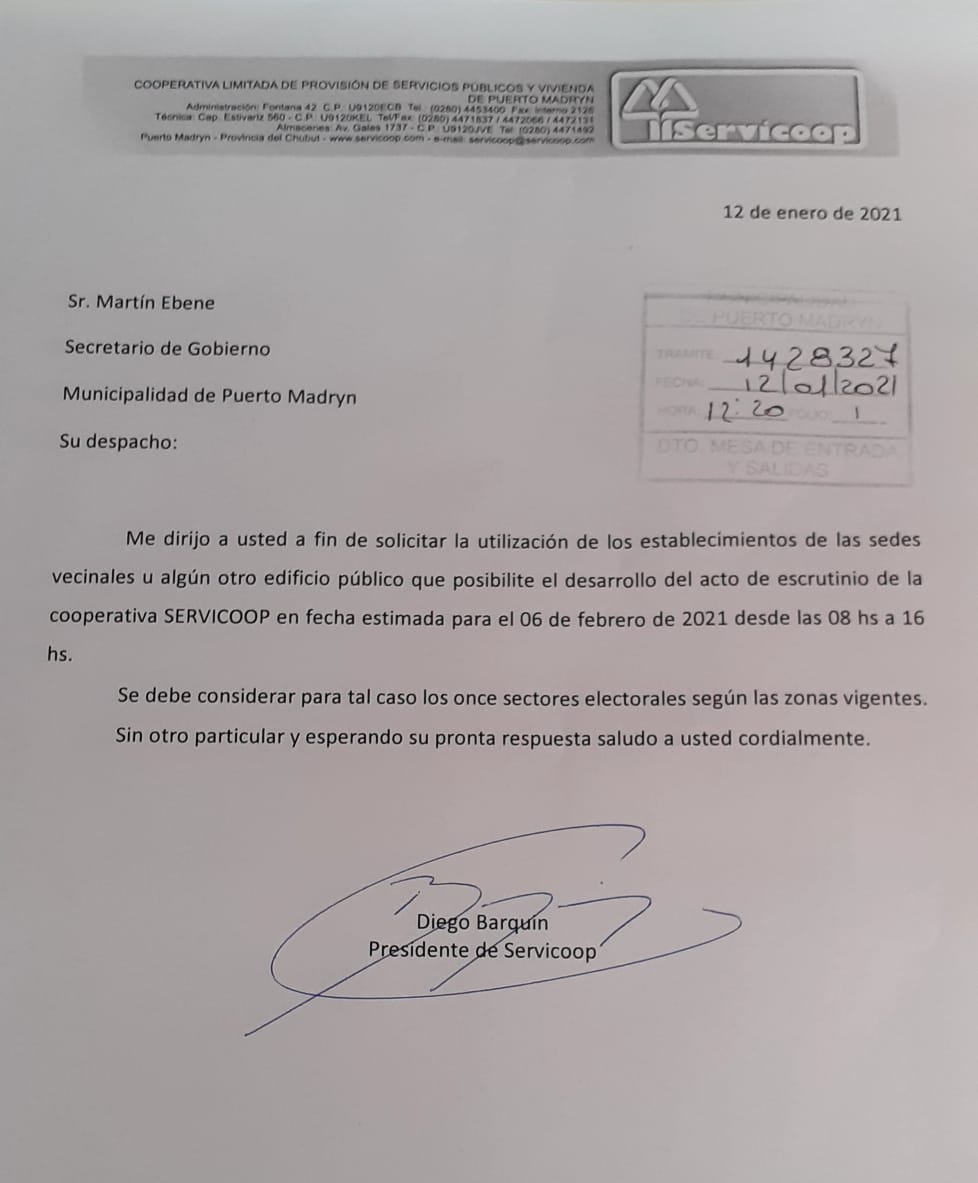 EL 6 DE FEBRERO SERÍA LA ELECCIÓN DE DELEGADOS DE SERVICOOP
