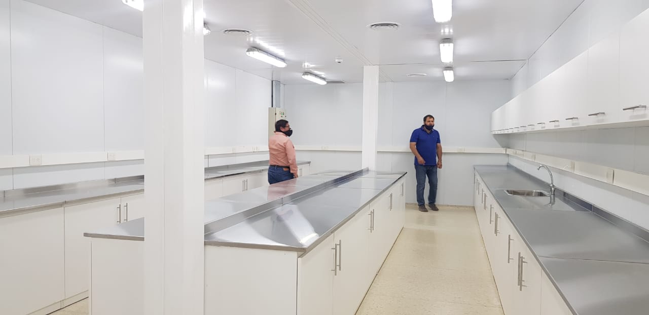FINALIZARON LA ESTRUCTURA DEL HOSPITAL MODULAR