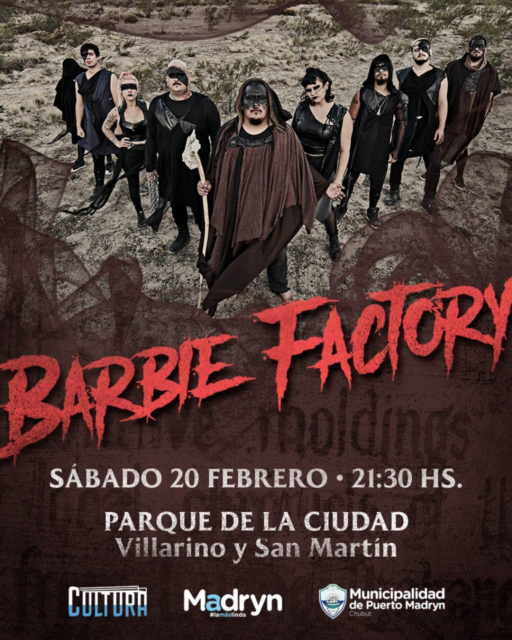 LA BANDA BARBIE FACTORY ACTUARÁ EN EL PARQUE DE LA CIUDAD