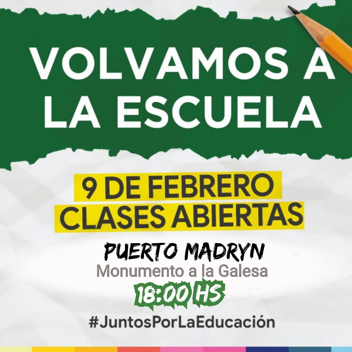 NUEVA PROTESTA PARA QUE VUELVAN LAS CLASES PRESENCIALES EN CHUBUT