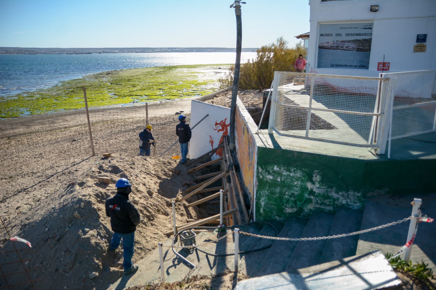AVANZAN LAS OBRAS DE REFACCIÓN EN EL MUSEO DEL DESEMBARCO