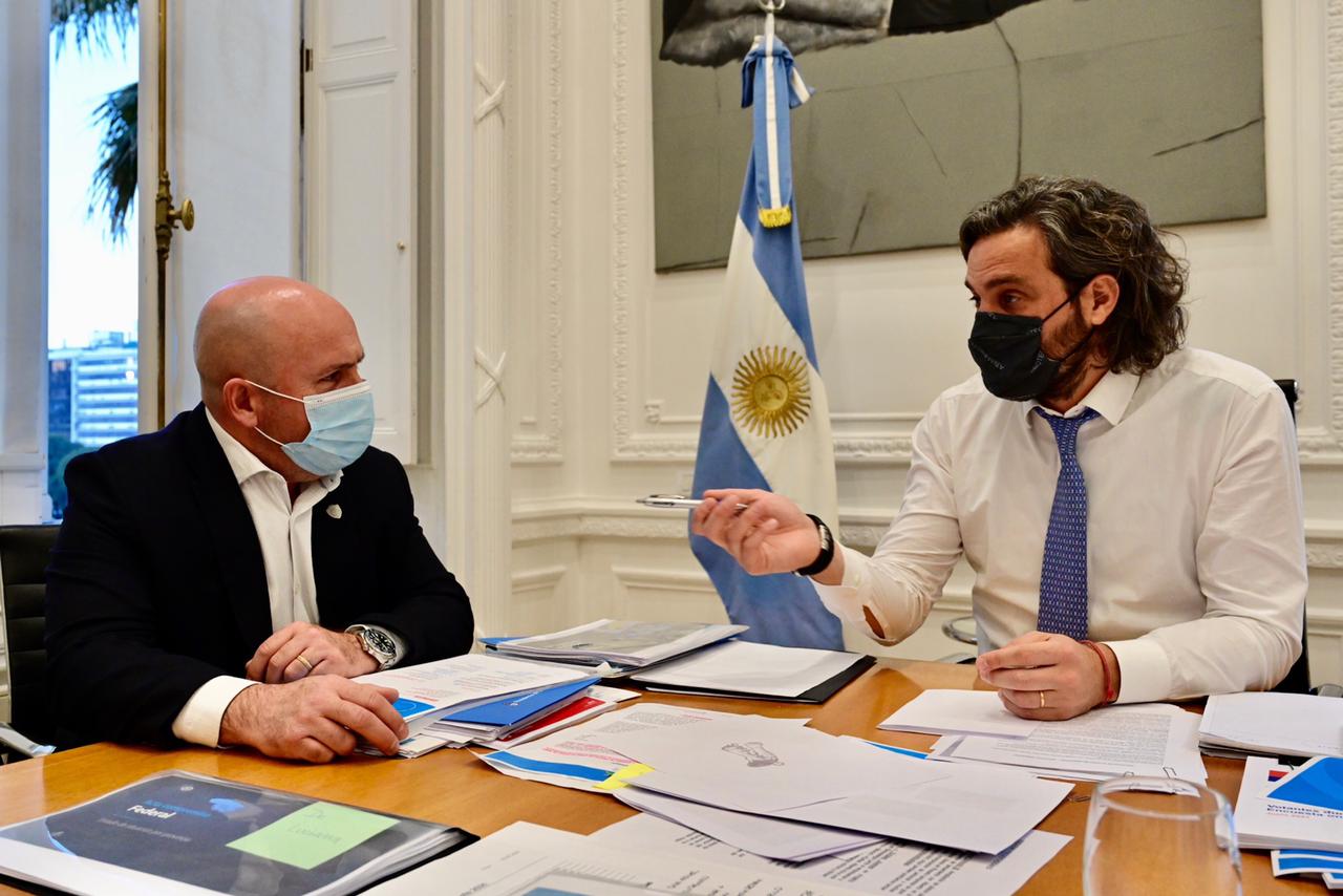 GUSTAVO SASTRE SE REUNIÓ CON SANTIAGO CAFIERO