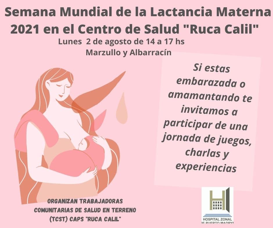 COMIENZA EN MADRYN LA SEMANA DE LA LACTANCIA MATERNA “PROTEGER LA LACTANCIA: UNA RESPONSABILIDAD COMPARTIDA”