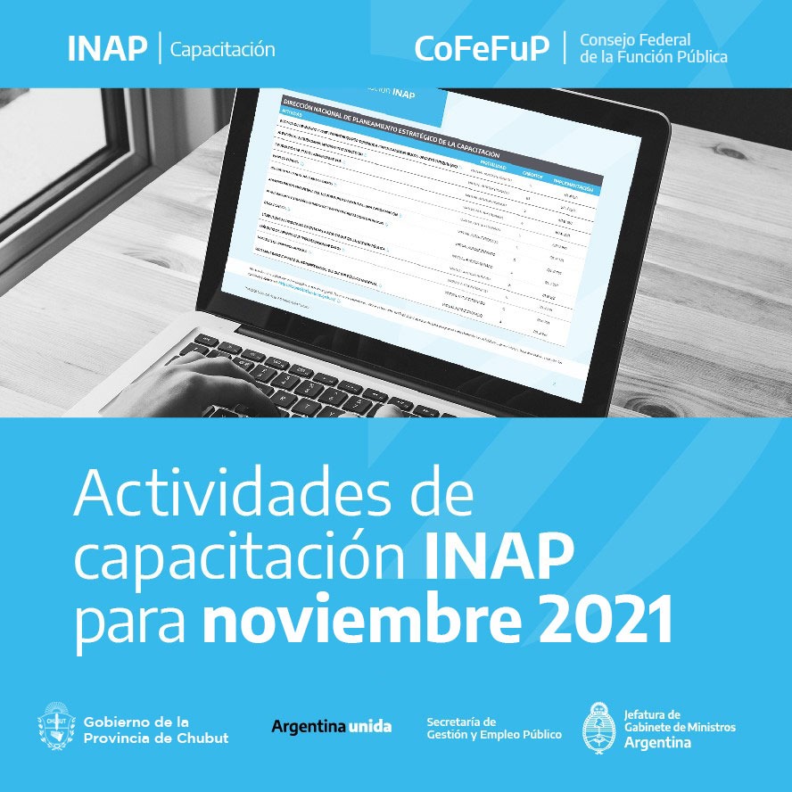 ESTÁN ABIERTAS LAS INSCRIPCIONES A CAPACITACIONES GRATUITAS PARA AGENTES PÚBLICOS