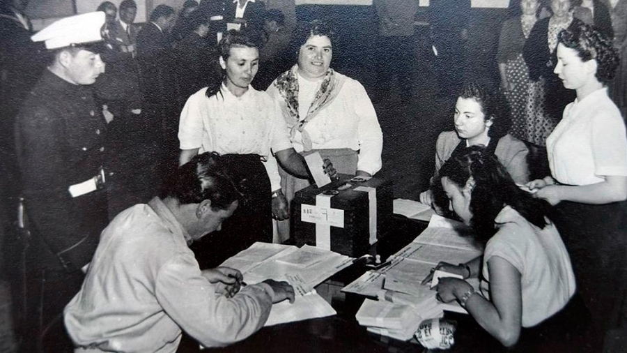 SE CUMPLEN 70 AÑOS DEL PRIMER VOTO FEMENINO