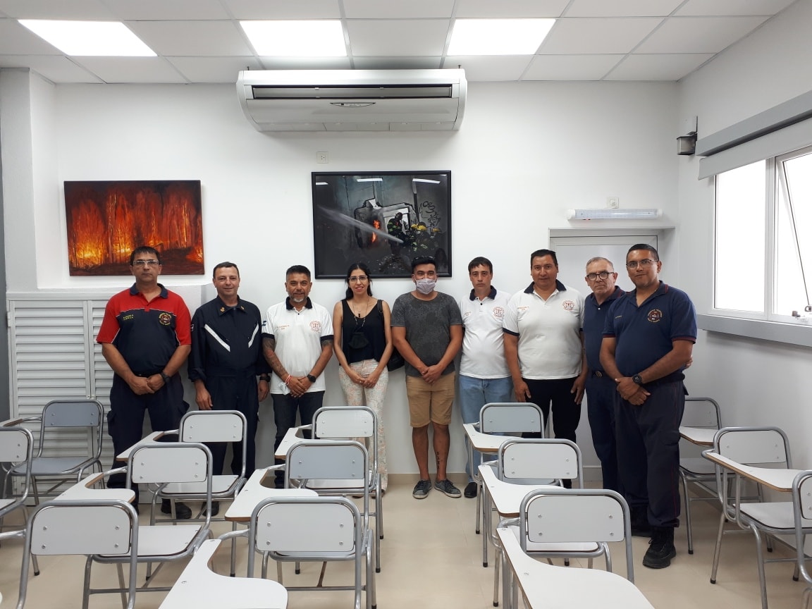 BOMBEROS VOLUNTARIOS INAUGURÓ EL AULA DE CAPACITACIÓN