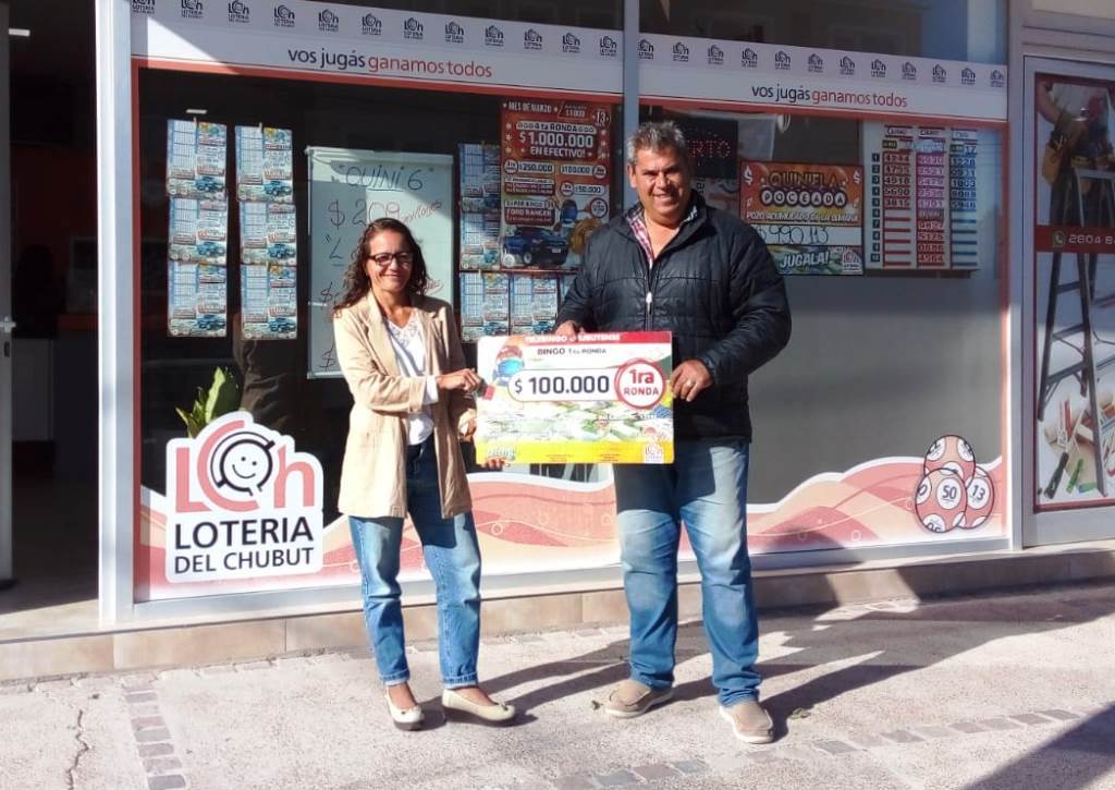 UNA VECINA DE PUERTO PIRÁMIDES RECIBIÓ CIEN MIL PESOS DEL TELEBINGO CHUBUTENSE