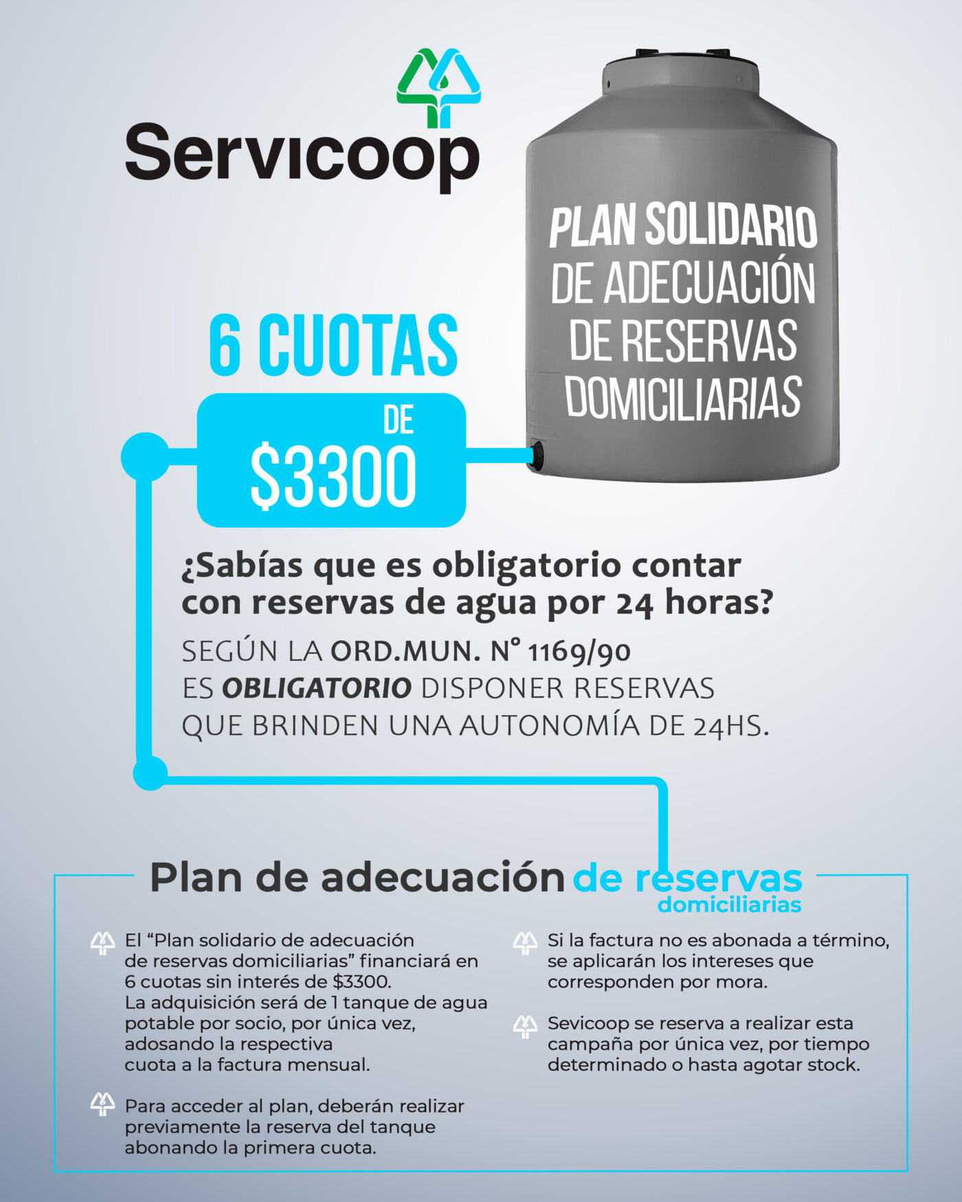 SERVICOOP LANZÓ EL “PLAN SOLIDARIO”