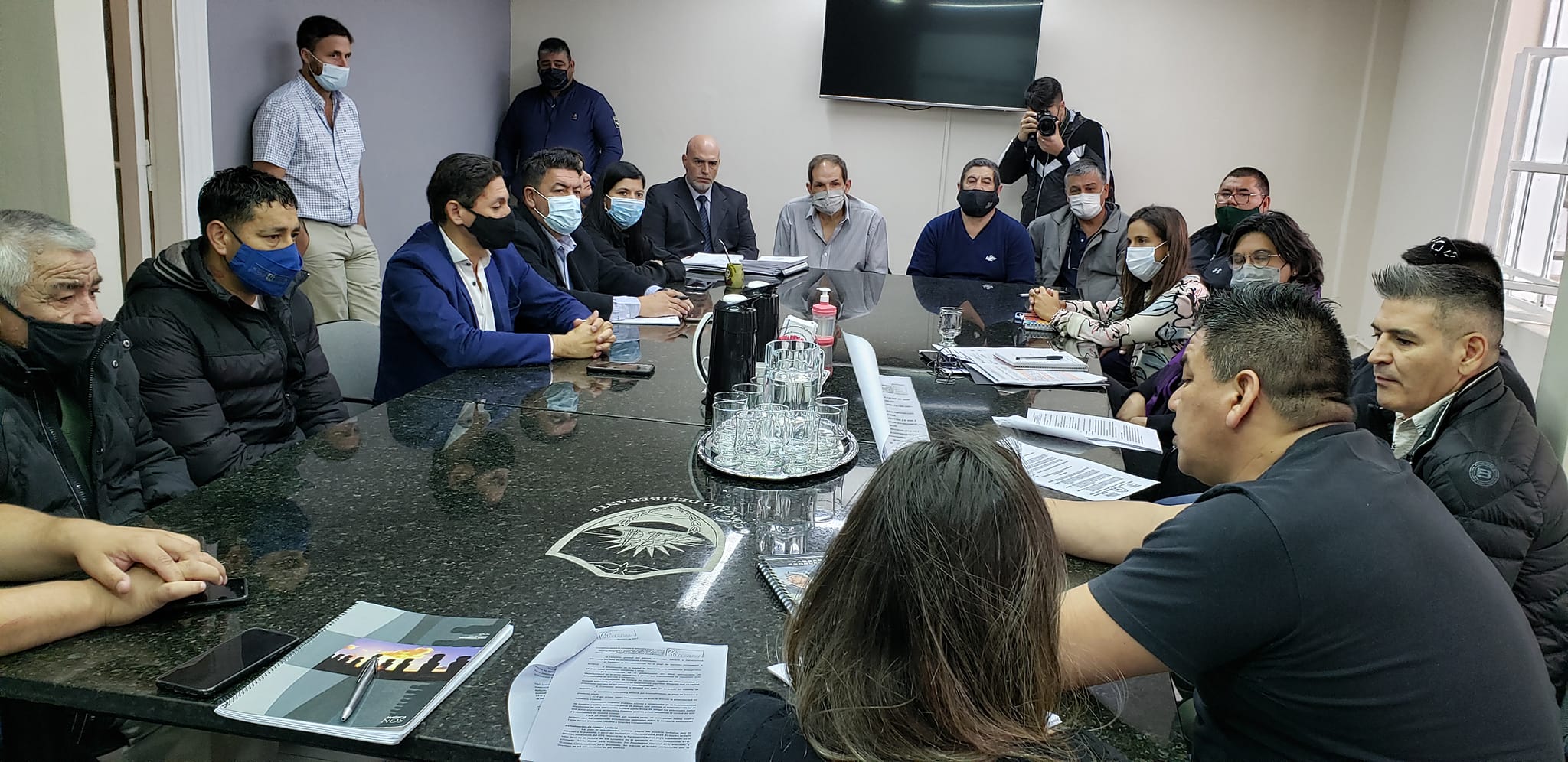 CONCEJALES RECIBIERON A AUTORIDADES DE SERVICOOP Y DE LA CGT