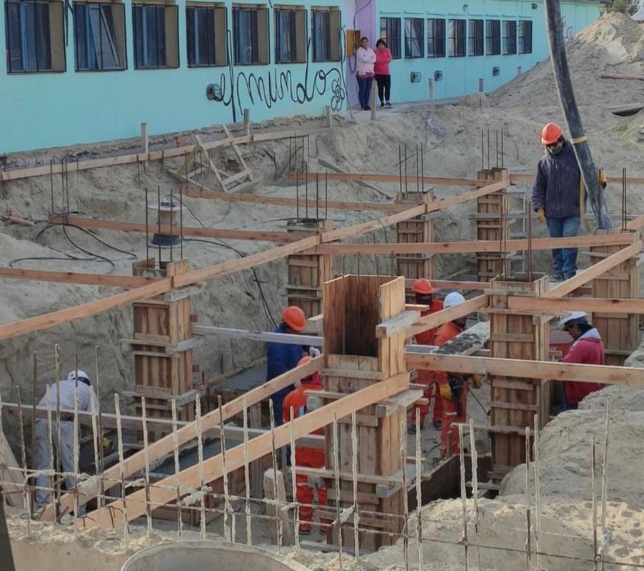 PROVINCIA AVANZA CON LA CONSTRUCCIÓN DE UN NUEVO EDIFICIO PARA LA ESCUELA 7707