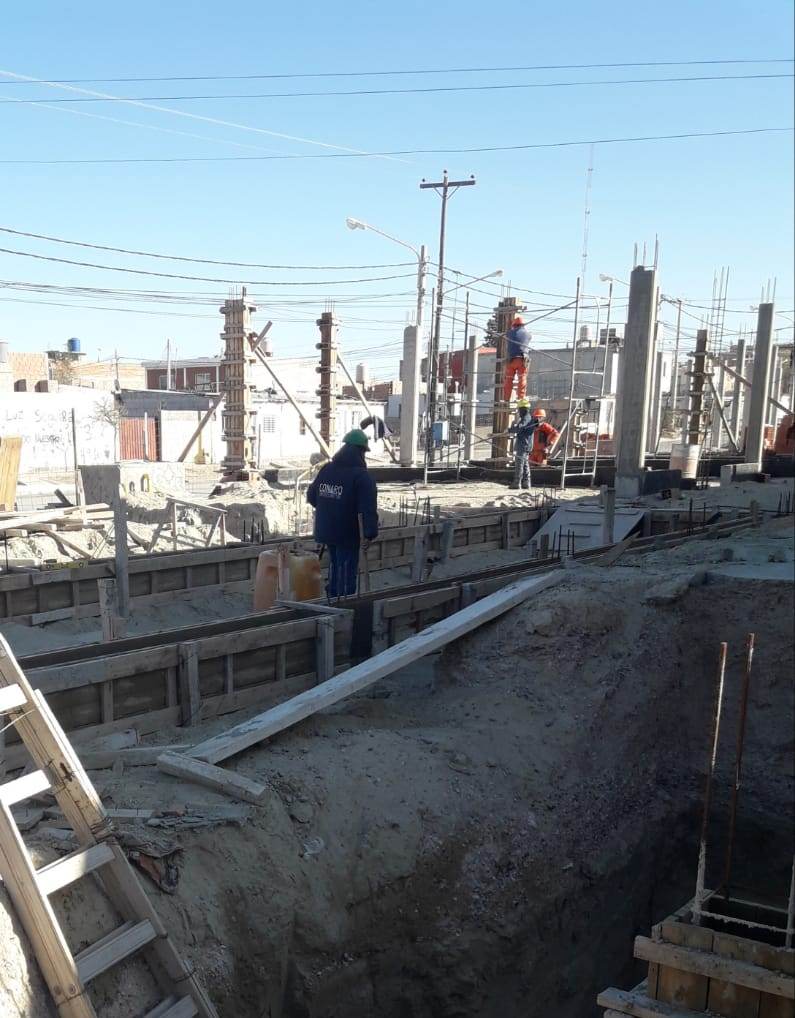 AVANZA LA CONSTRUCCIÓN DE LA ESCUELA Nº 7707 DE MADRYN