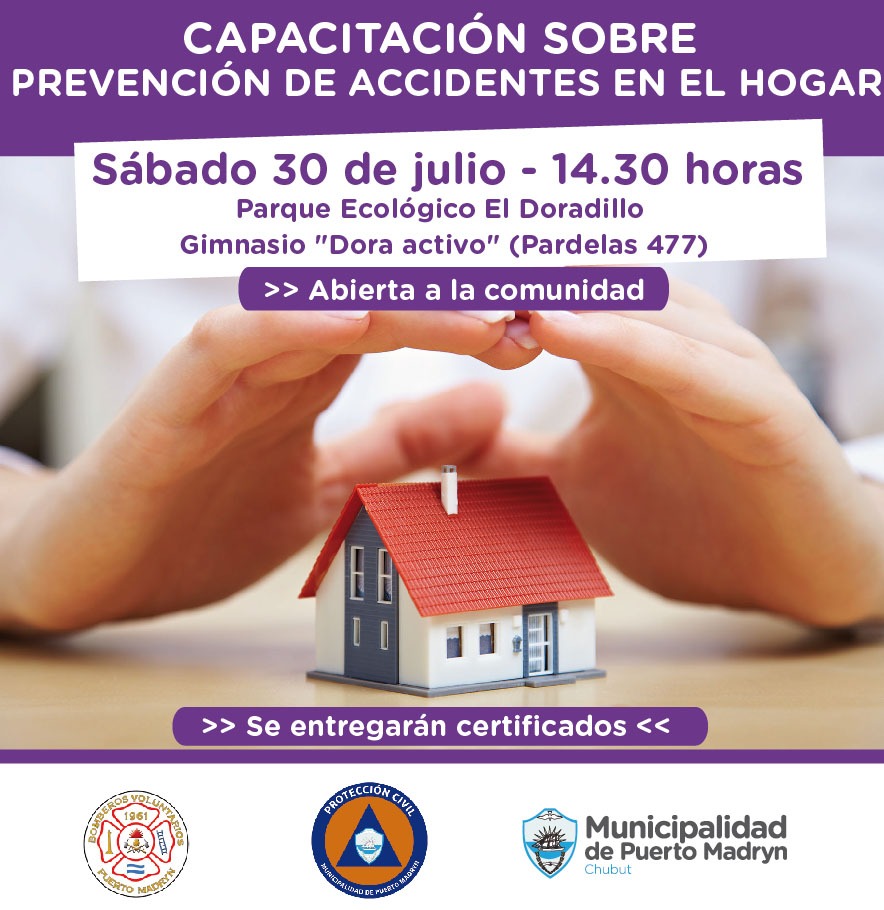 CAPACITACIÓN GRATUITA SOBRE PREVENCIÓN DE ACCIDENTES EN EL HOGAR
