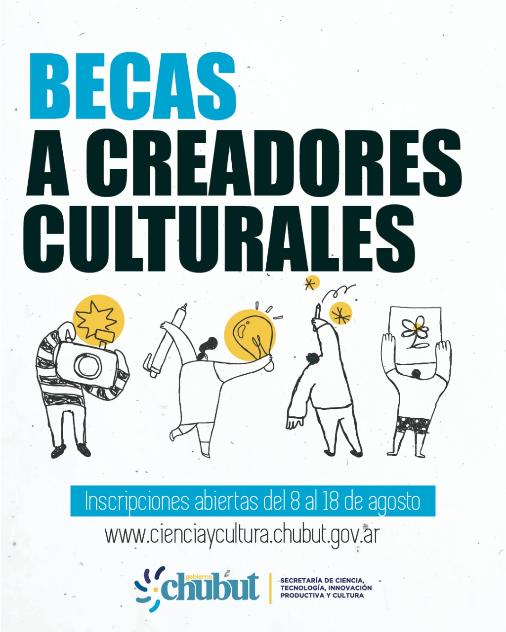 EL GOBIERNO DEL CHUBUT LLAMA A CONVOCATORIA A CREADORES CULTURALES