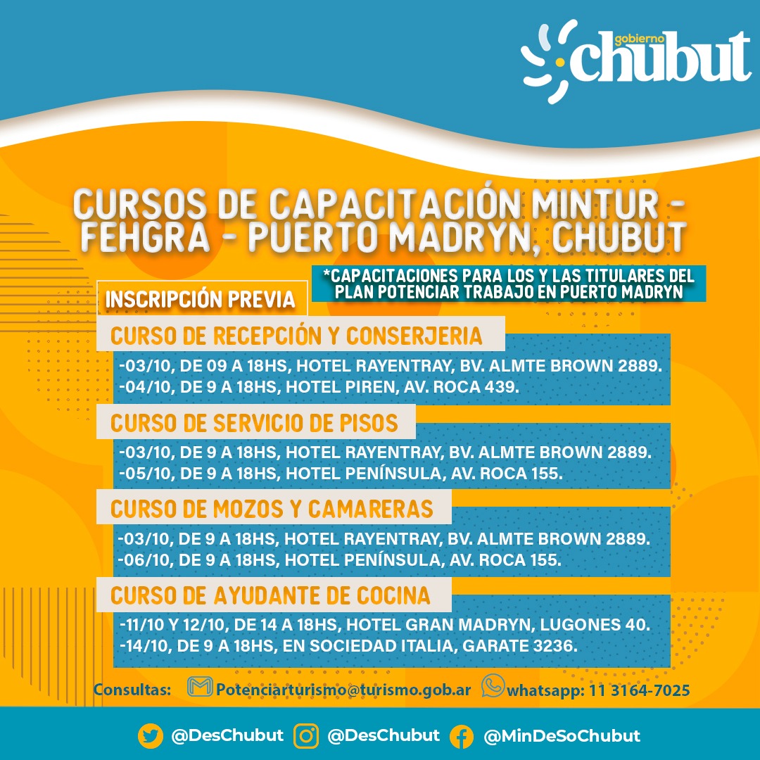 SE DICTARÁN CAPACITACIONES DESTINADAS A LOS TITULARES DEL PROGRAMA POTENCIAR TRABAJO