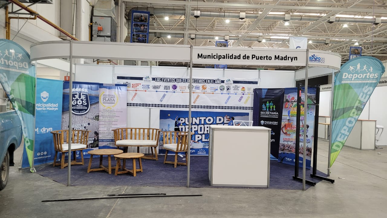 LA MUNICIPALIDAD EN LA EXPO DEPORTES 2022 DE COMODORO RIVADAVIA