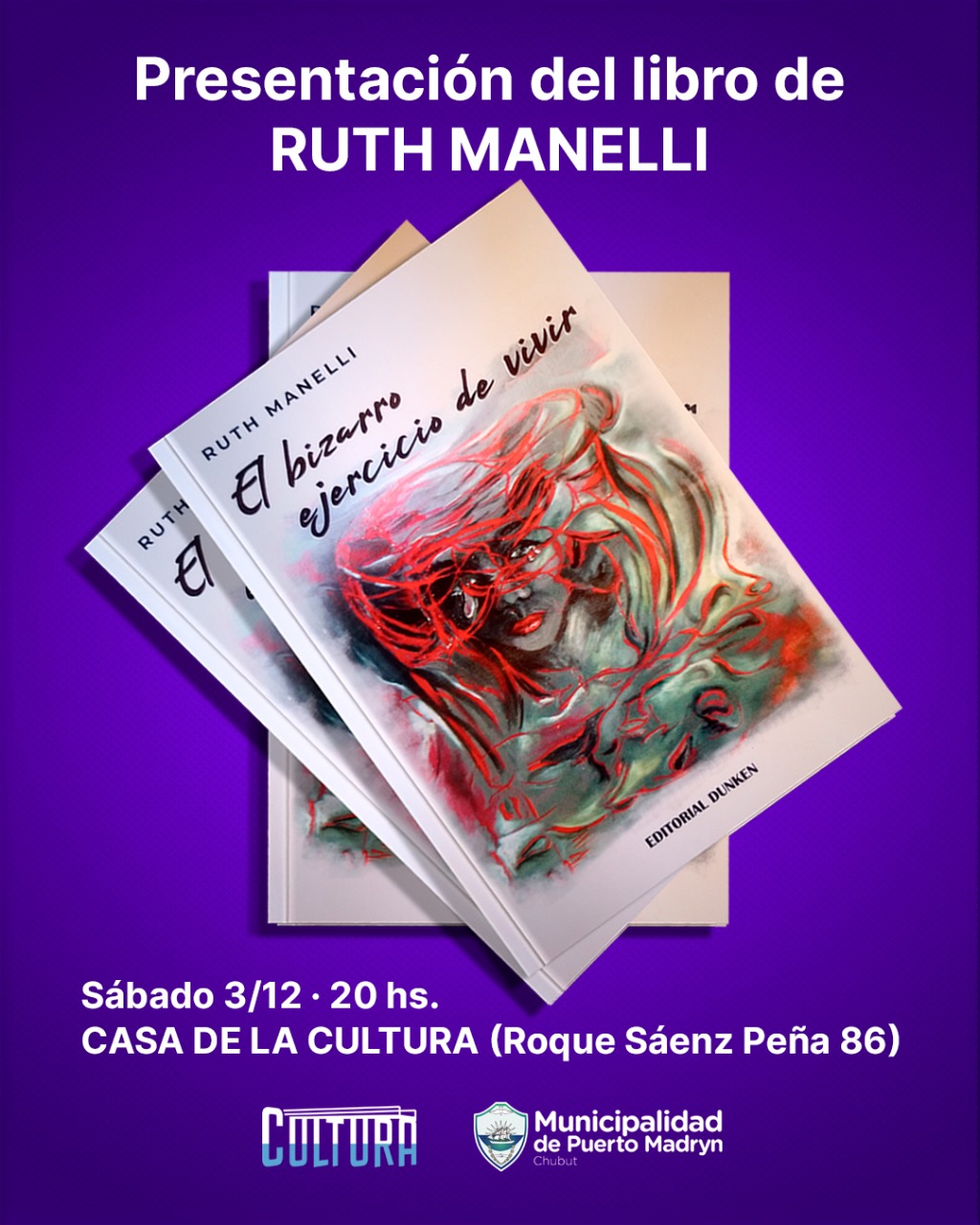 INVITAN A LA PRESENTACIÓN DEL LIBRO “EL BIZARRO EJERCICIO DE VIVIR” DE RUTH MANELLI