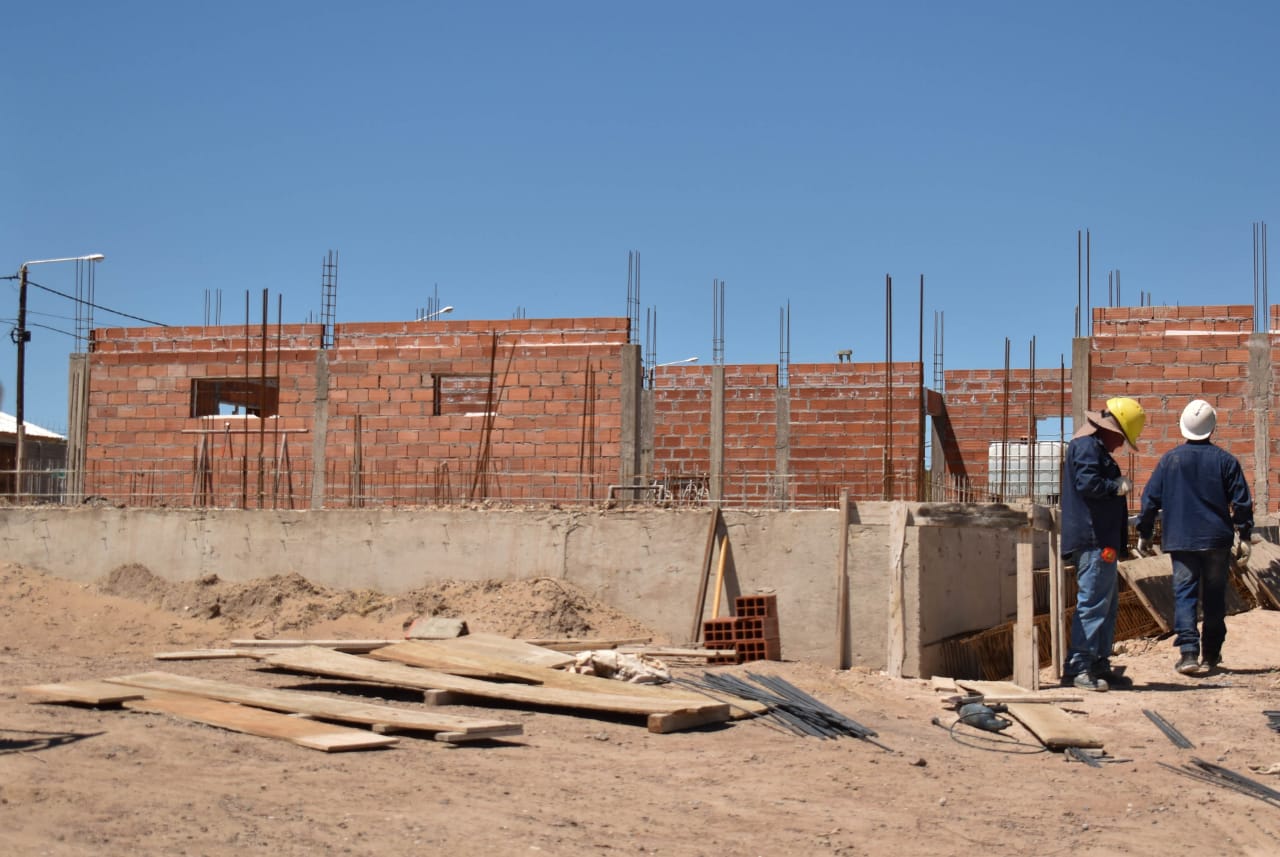 EL GOBIERNO DE LA PROVINCIA AVANZA EN LA CONSTRUCCIÓN DEL CENTRO DE SALUD EN EL BARRIO SOLANA DE PUERTO MADRYN