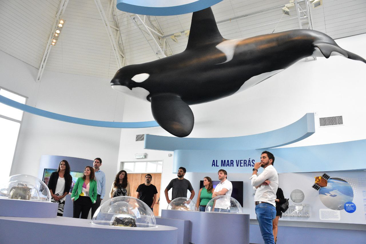 FUNCIONARIOS NACIONALES RECORRIERON EL ECOCENTRO PAMPA AZUL