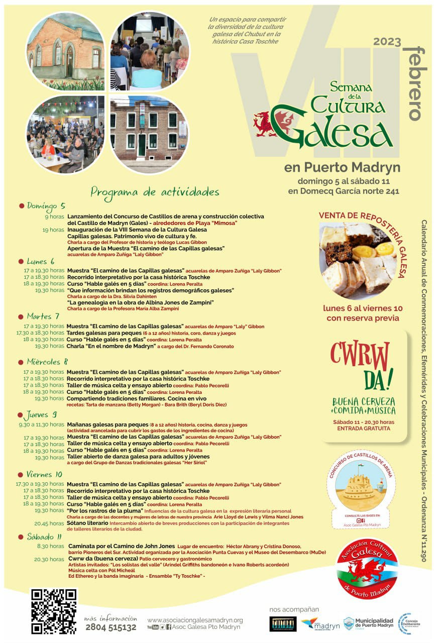 ANUNCIARON LA VIII SEMANA DE LA CULTURA GALESA EN PUERTO MADRYN