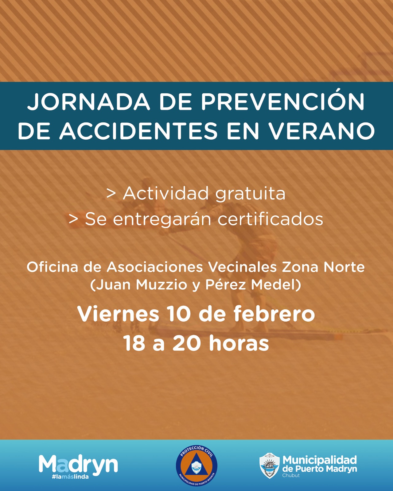 BRINDARÁN JORNADAS DE PREVENCIÓN DE ACCIDENTES EN VERANO