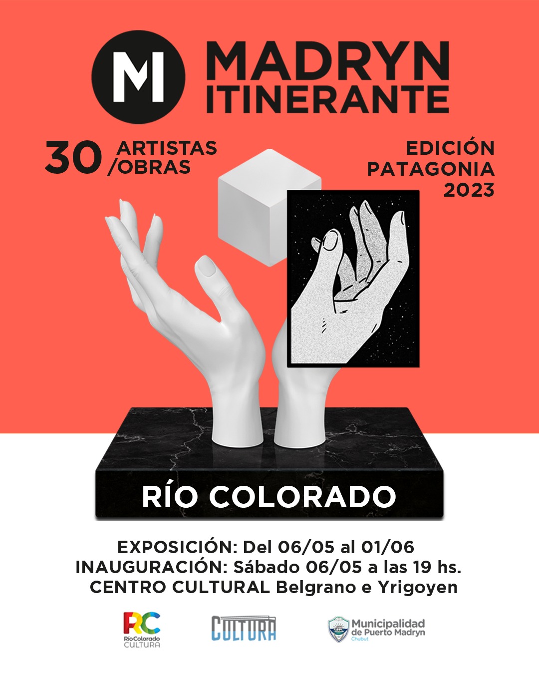 LA MUESTRA MADRYN ITINERANTE 30 ARTISTAS – 30 OBRAS “EDICIÓN PATAGONIA 2023” ESTARÁ EN RÍO COLORADO