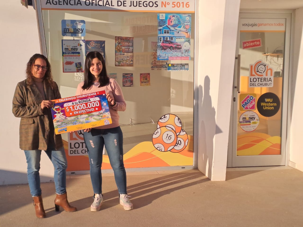 Lotería del Chubut entregó un millón de pesos a una vecina de Puerto Madryn