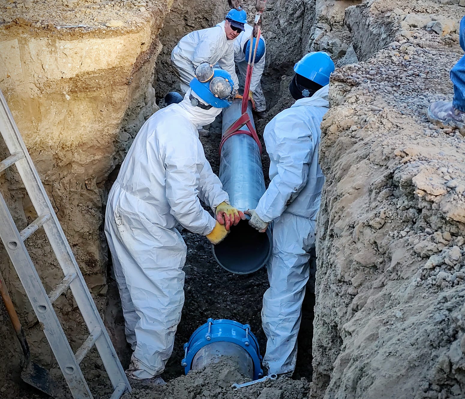 FINALIZARON LAS OBRAS DE REPARACIÓN DE UN ACUEDUCTO EN PUERTO MADRYN