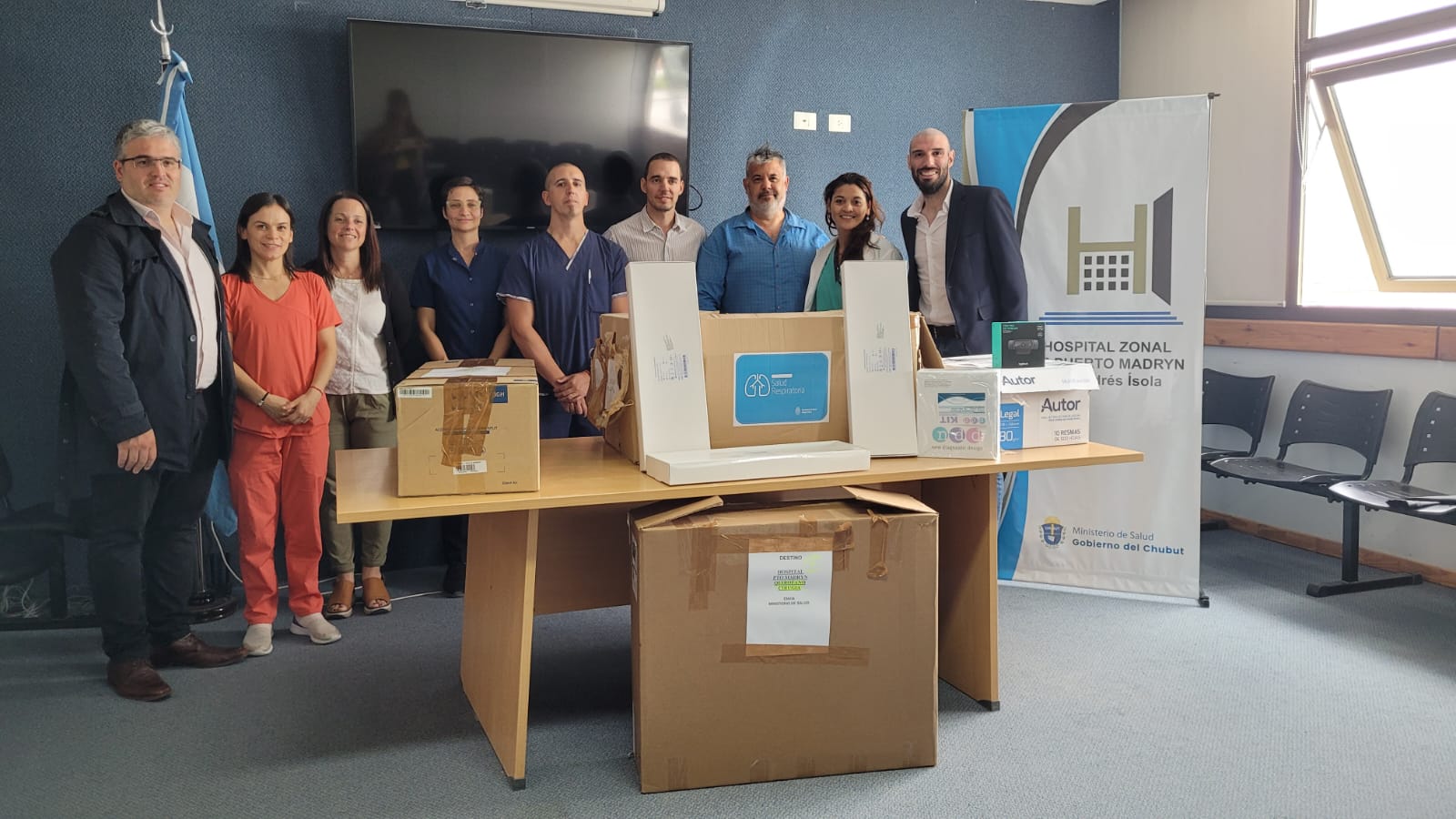 PROVINCIA ENTREGÓ EQUIPAMIENTO AL HOSPITAL ANDRÉS ISOLA DE PUERTO MADRYN