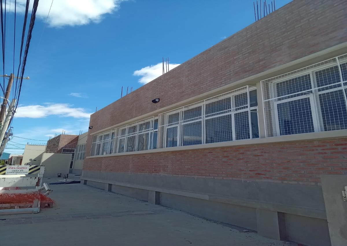 Provincia está próxima a finalizar la primera etapa de construcción de la Escuela N° 7707 de Puerto Madryn