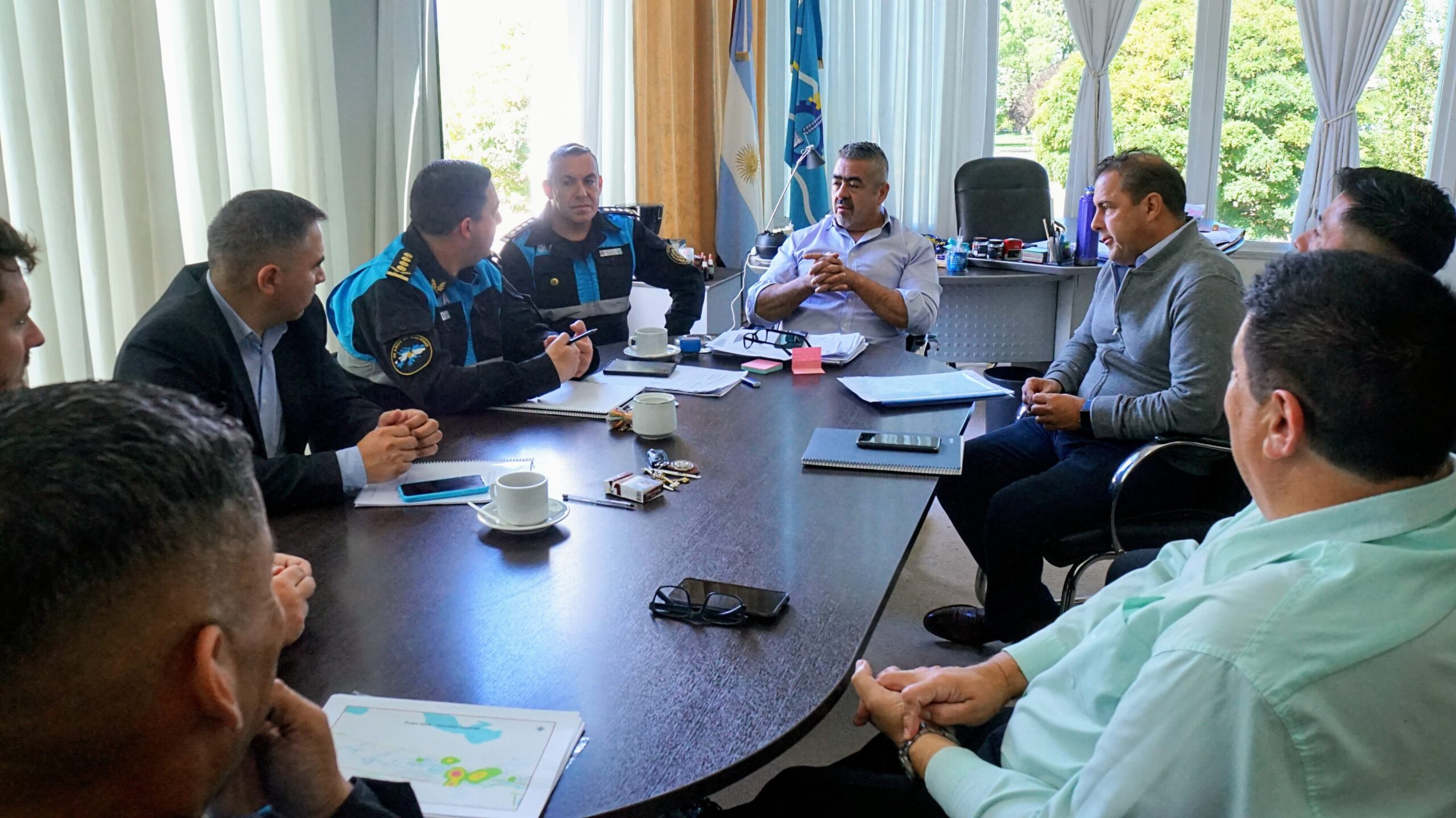 El Gobierno del Chubut evaluó los detalles operativos de la implementación del Comando Unificado de Seguridad