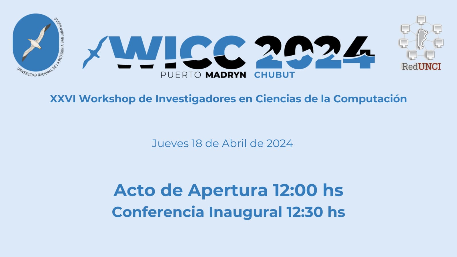 Provincia acompaña el Workshop de Investigadores en Ciencias de la Computación