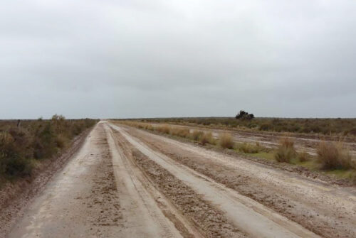 Cierran el acceso a Península Valdés por el mal estado de los caminos tras las lluvias