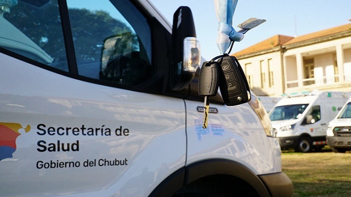Madryn recibió una de las 15 ambulancias que llegaron a Chubut