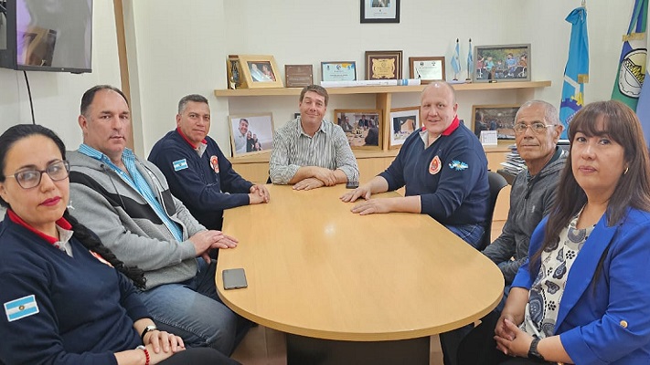 La Federación Chubutense de Bomberos Voluntarios avanza en gestiones clave para el sector bomberil