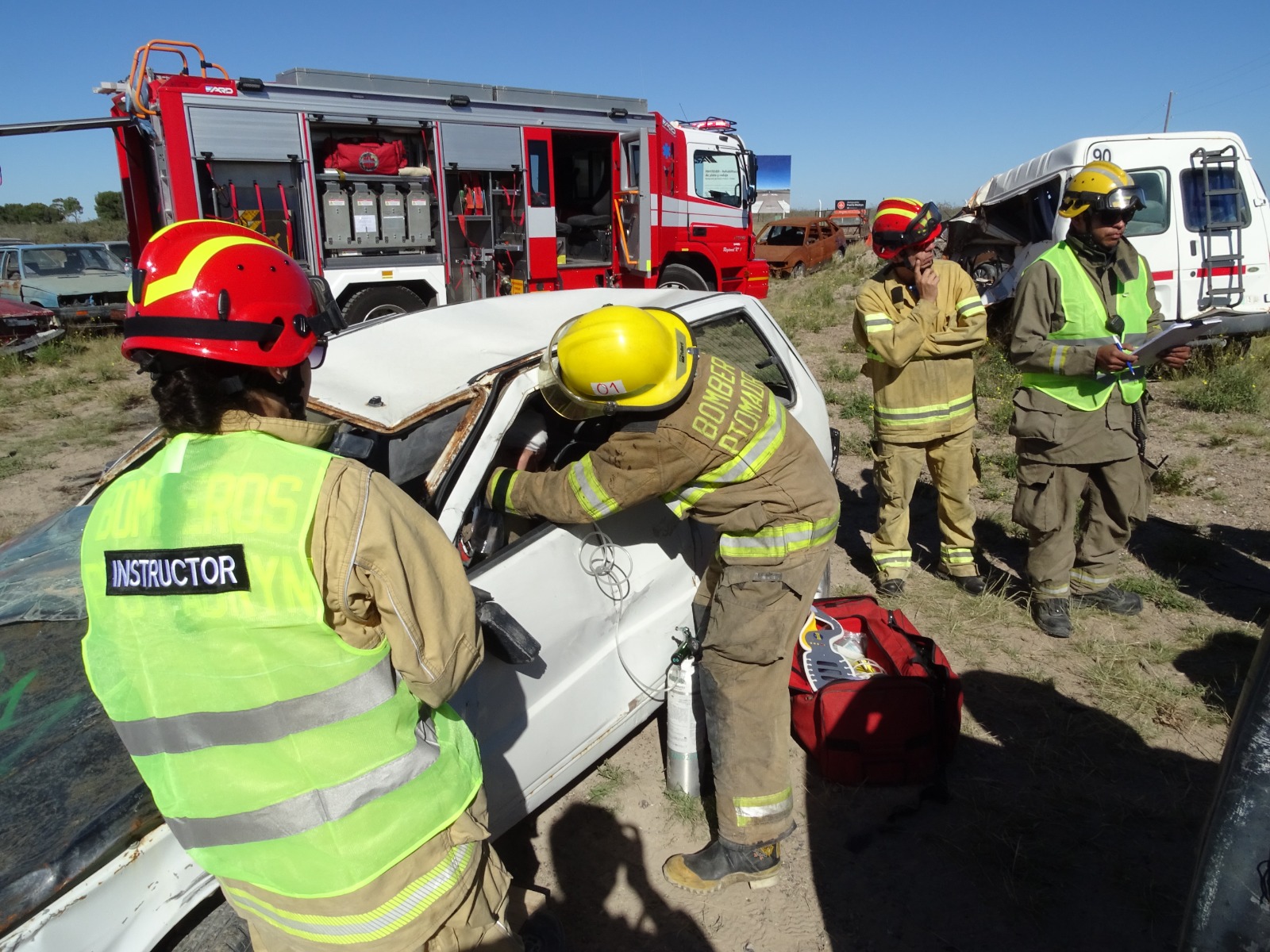 Aspirantes a bomberos de Madryn y Rawson culminaron su formación