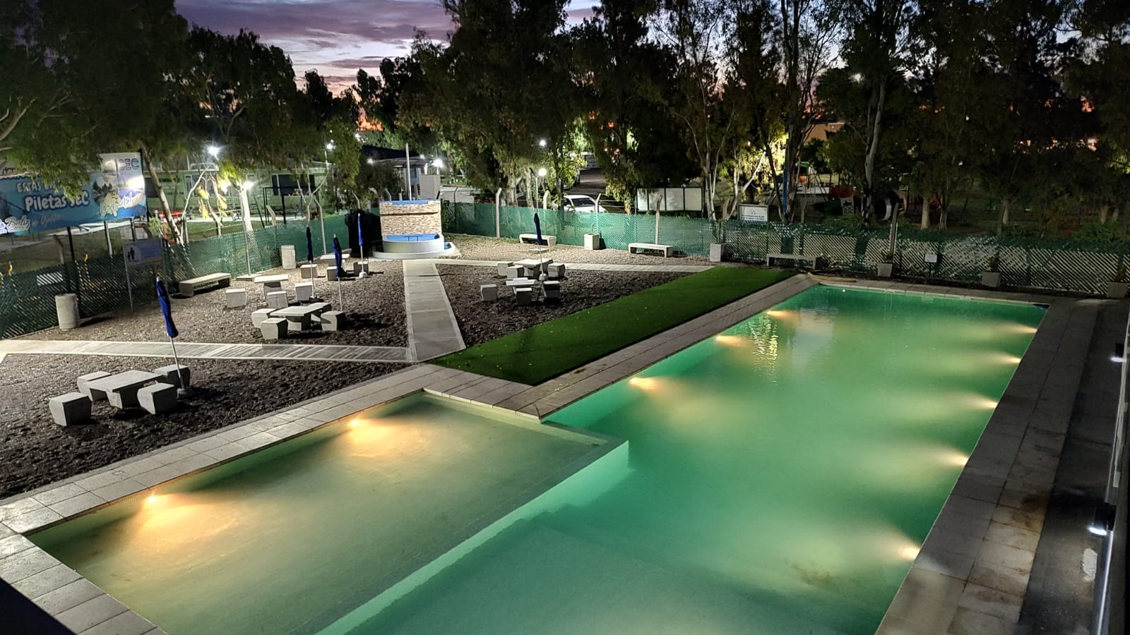 El SEC inauguró su espacio recreativo con pileta en Trelew
