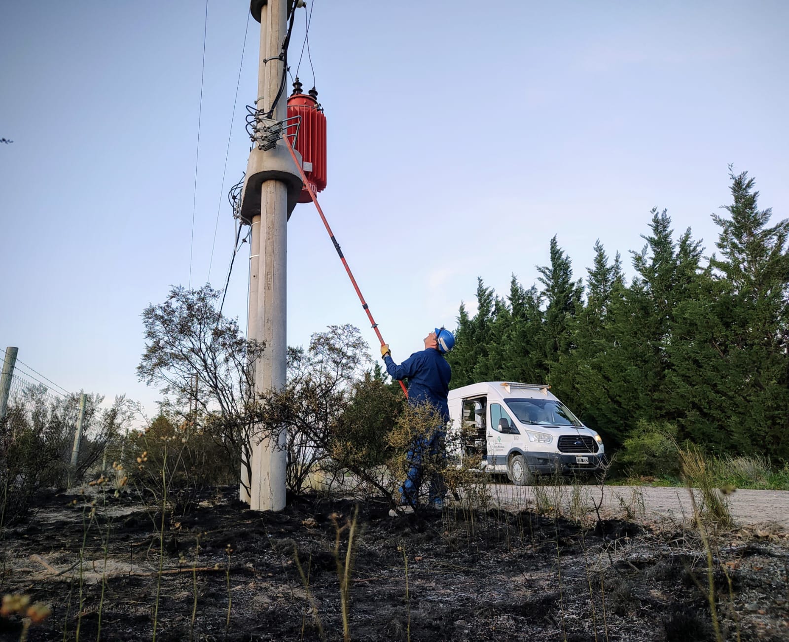 Un loro provocó corte de energía e incendio en El Doradillo