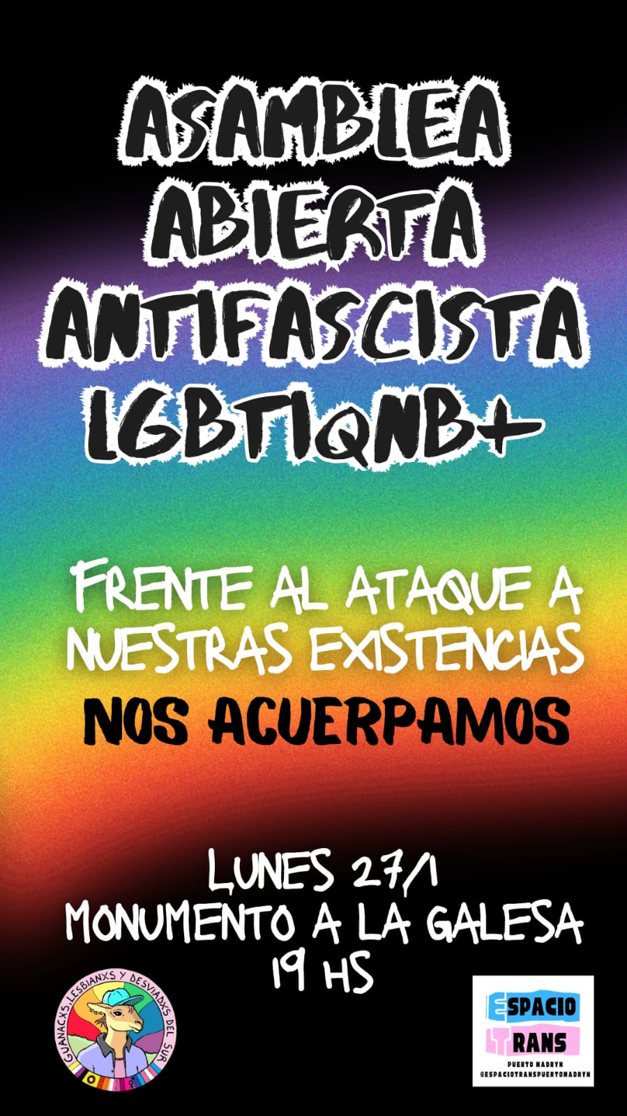 Primera asamblea antifascista en Puerto Madryn: un llamado contra los discursos de odio